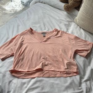 Coral workout tee